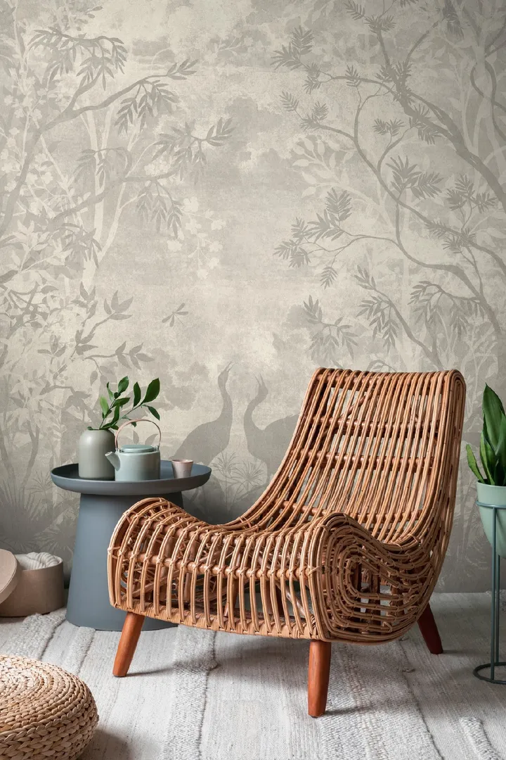 Unico - Parati tridimensionali floreali dim. L3.71m x H2.80m. Non ripetibile