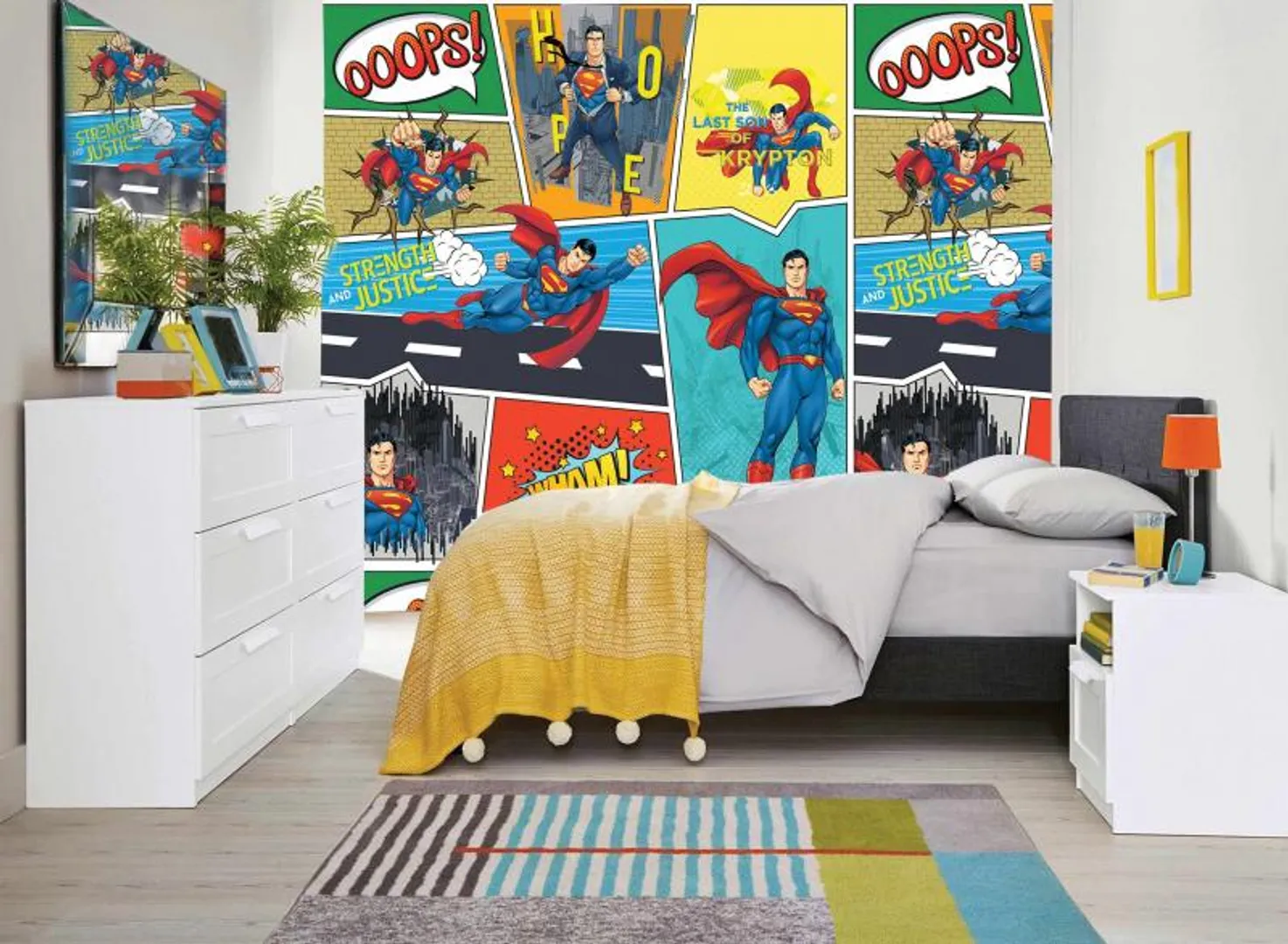 Ada Kids Murals - Fumetto Superman per camere ragazzi in varie dimensioni