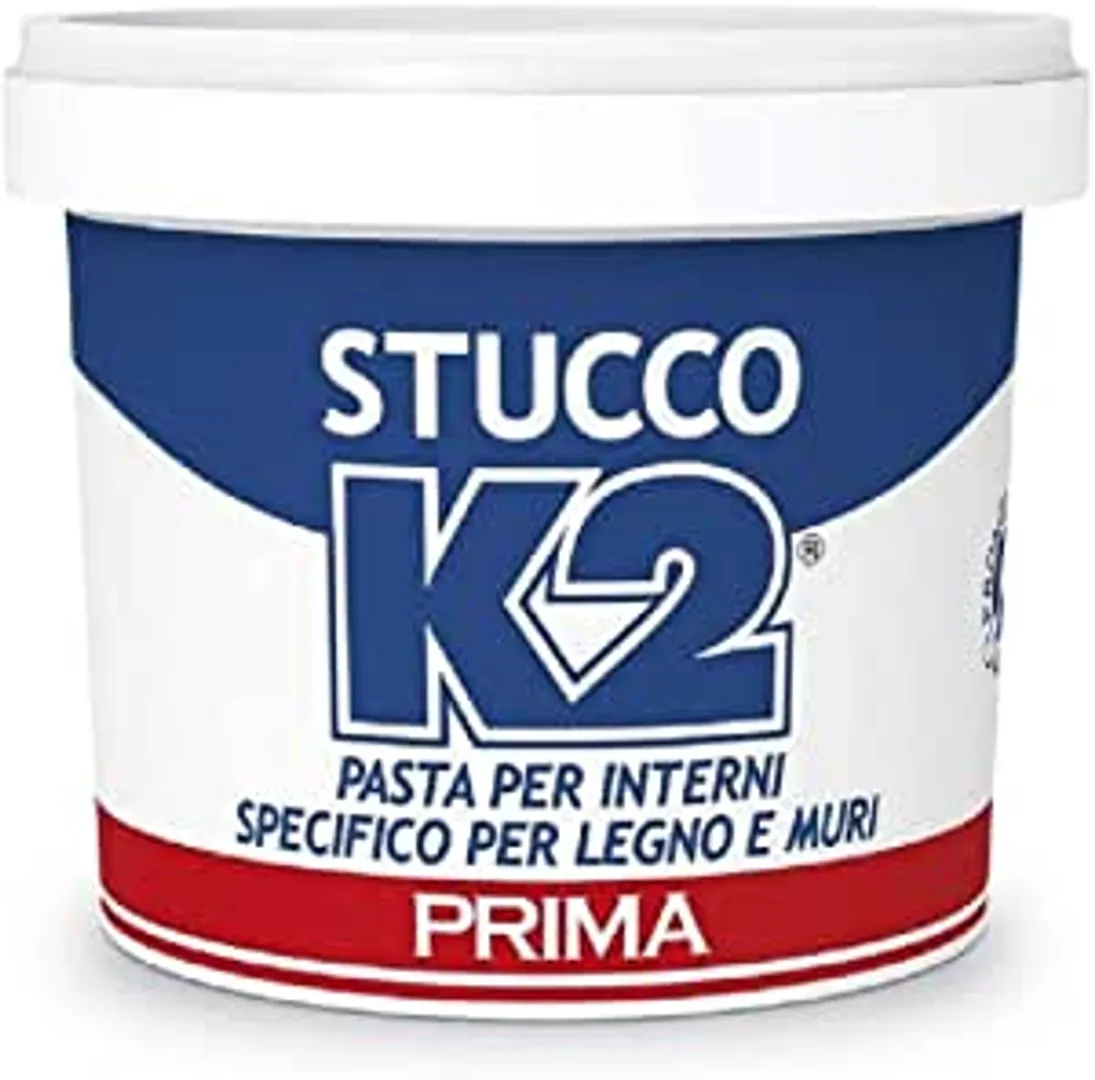 Stucco K2 -  colore bianco per legno e muri - Uso interno in pasta e polvere