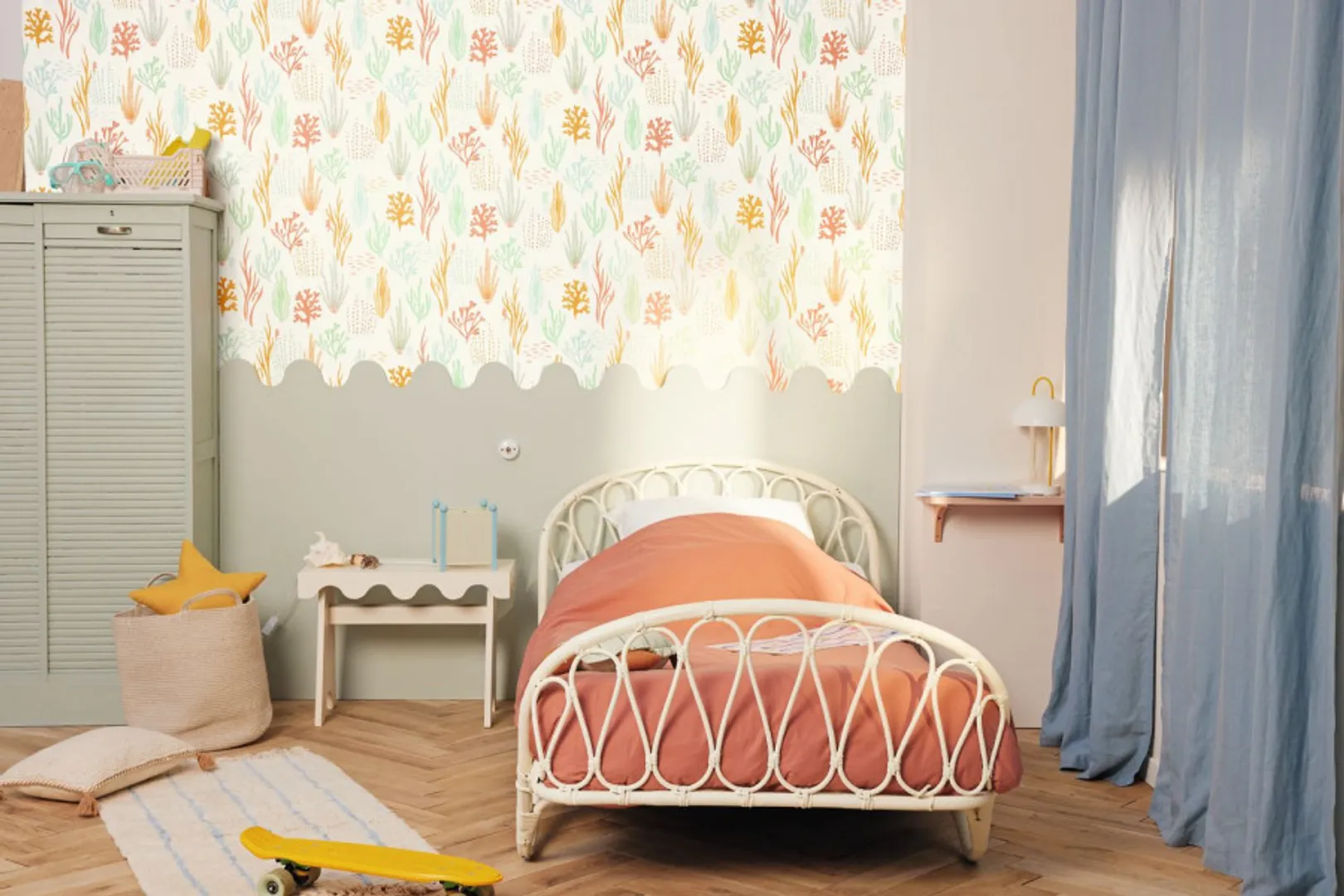 Les minis mondes - Carta da parati fondale marino. Vari colori