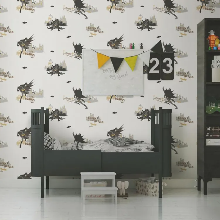 Ada Kids - Parati stampa Batman per camerette ragazzi. Vari colori Rotoli grandi il doppio