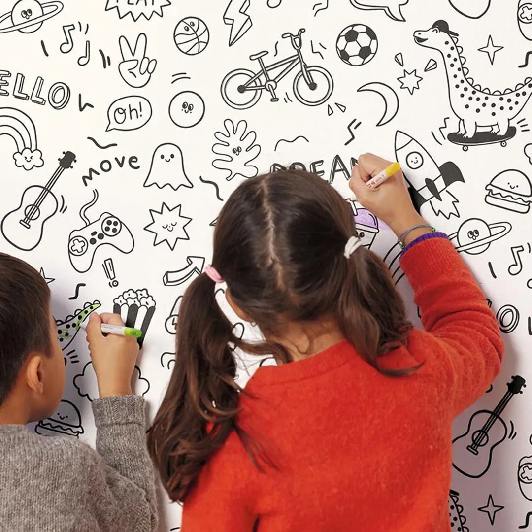 Les minis mondes - Parato colorabile stampa fumetto