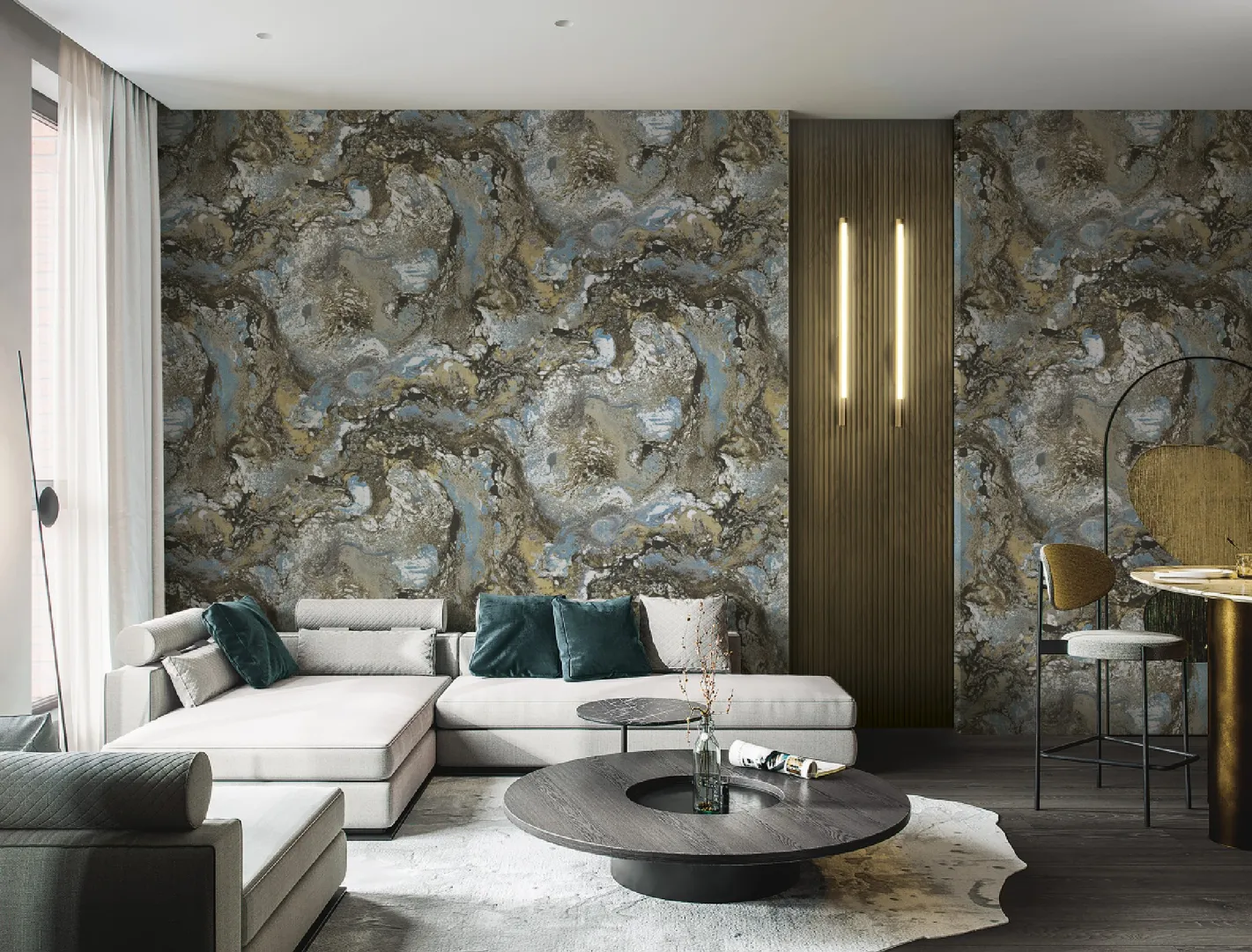 Carrara Best - Parato marmo brillantinato in varie referenze colore. A rilievo