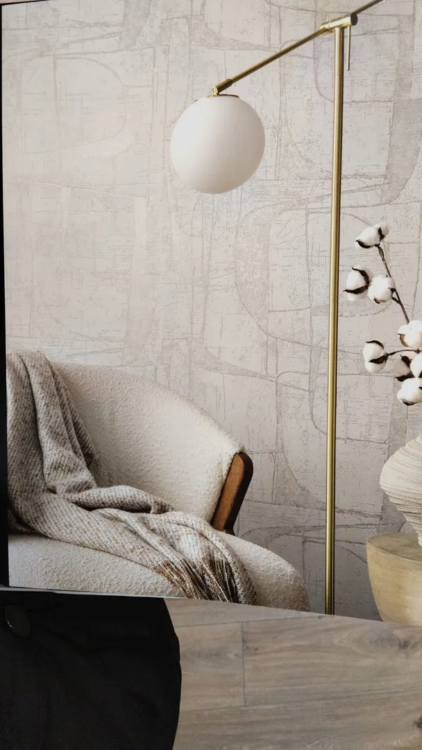 Outlet Santorini - Carta parati con disegno materico in lieve rilievo per soggiorni e camere letto PZ 6