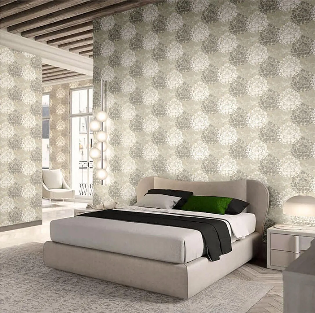 Outlet Metropolis - Carta da parato in stock damascato Zambaiti. Pz 1