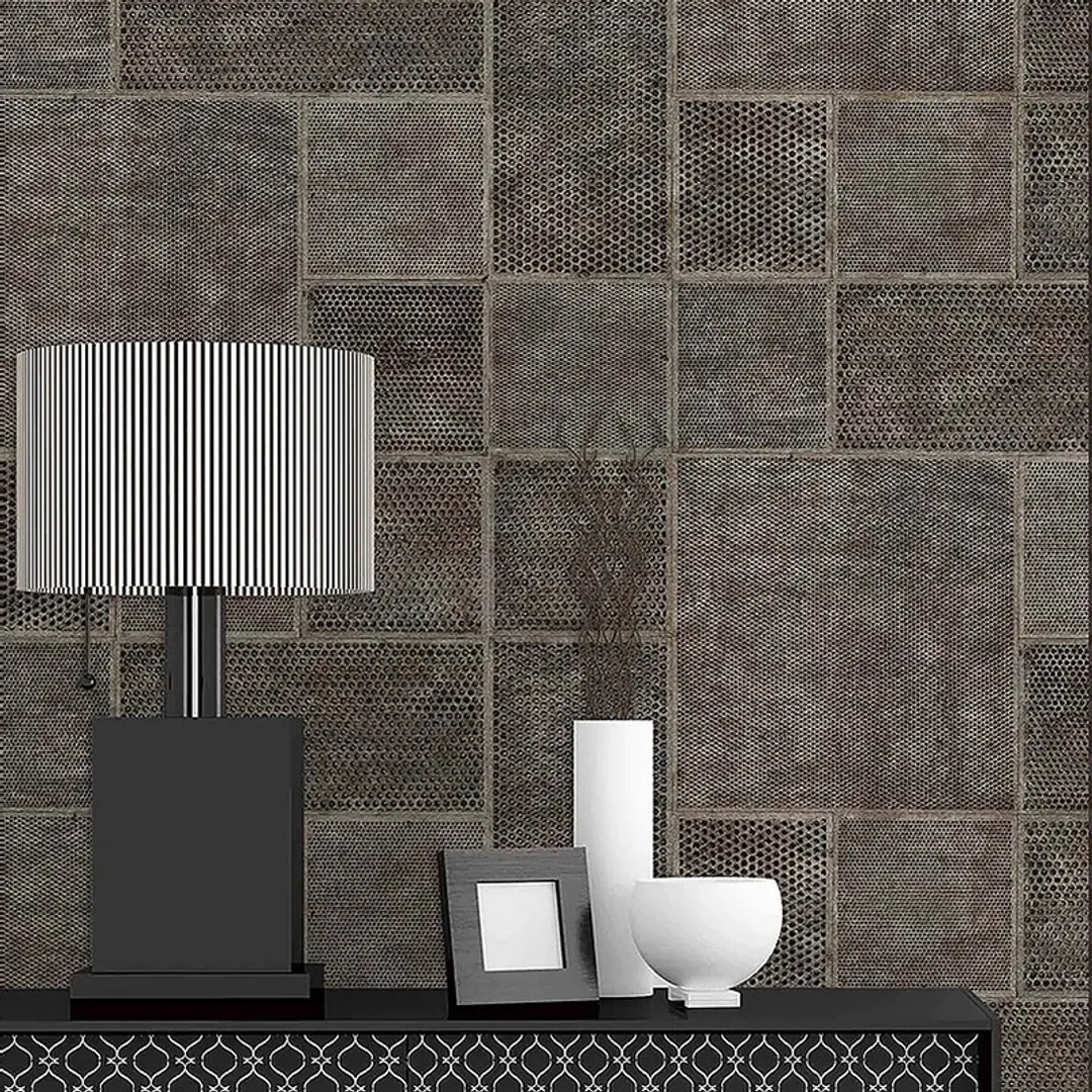 Outlet Matrix - Parato tinta unita a rilievo brillantinato. Stock Pz 9