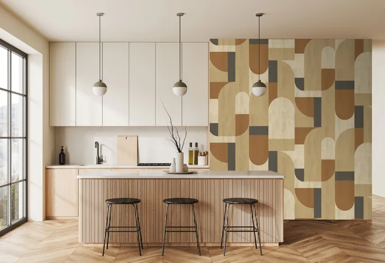 Feature Walls - Parato astratto in varie colorazioni, ripetibile dim. H2.80m x L2.65m