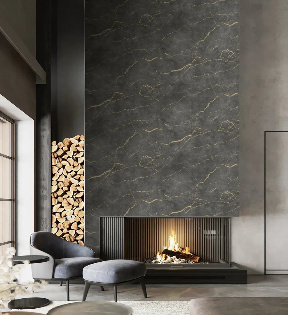 Feature Walls - Parato effetto marmo in pannelli ripetibili. Dim. H2.80m x L2.12m