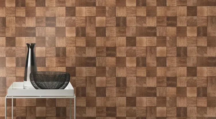 Alida - Carta da parato effetto legno tridimensionale