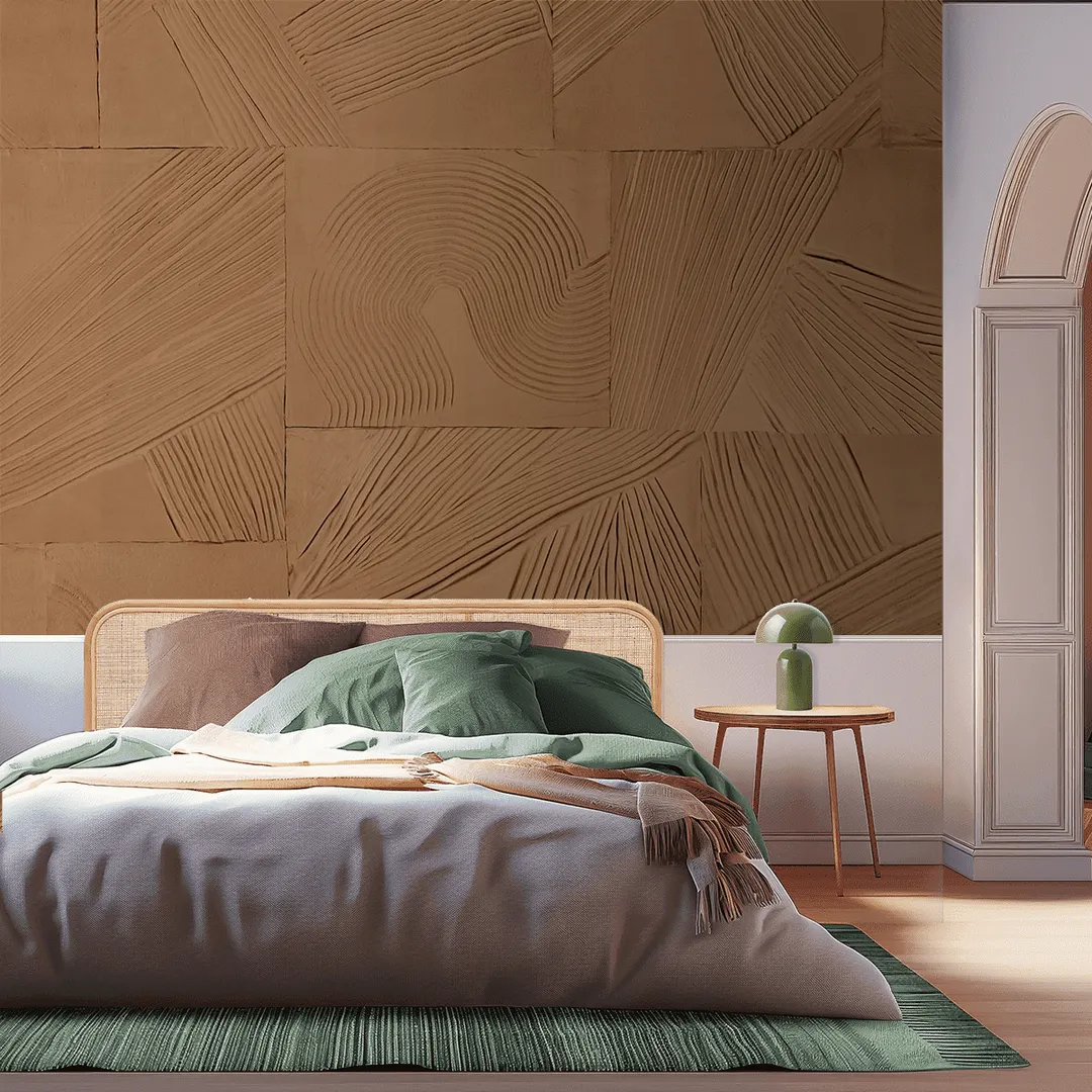 Rock - Parati astratti lunghezza 3.18m venduto in 2 altezze diverse. Vendita singole fasce da L1.06m