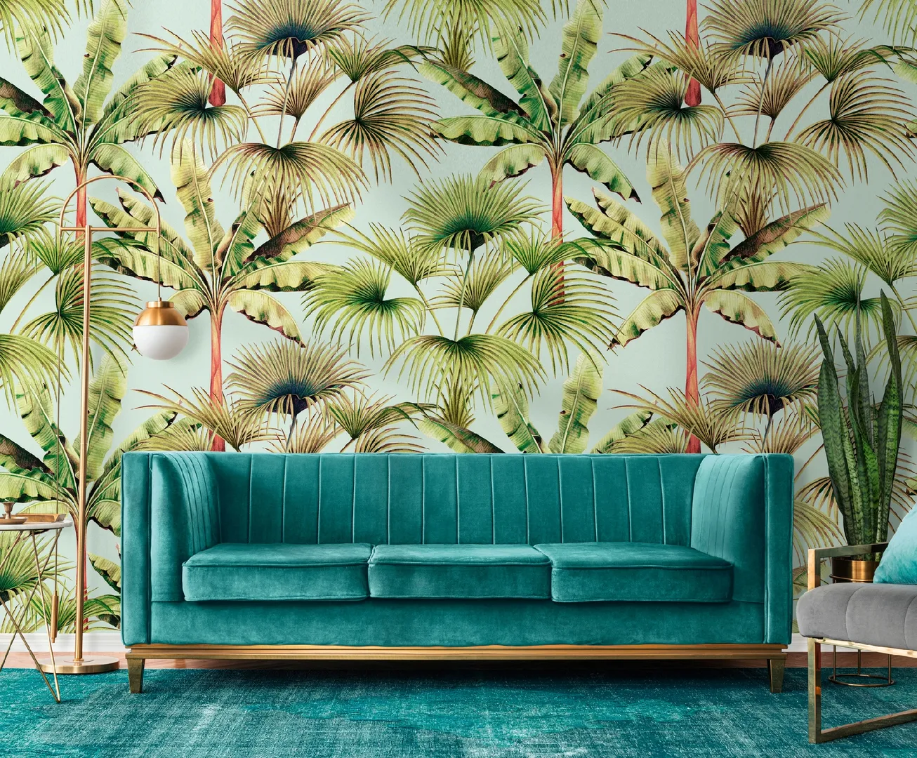Fusion - Parato tropicale varie colorazioni per ambienti moderni. L 1.59m x H2.80m