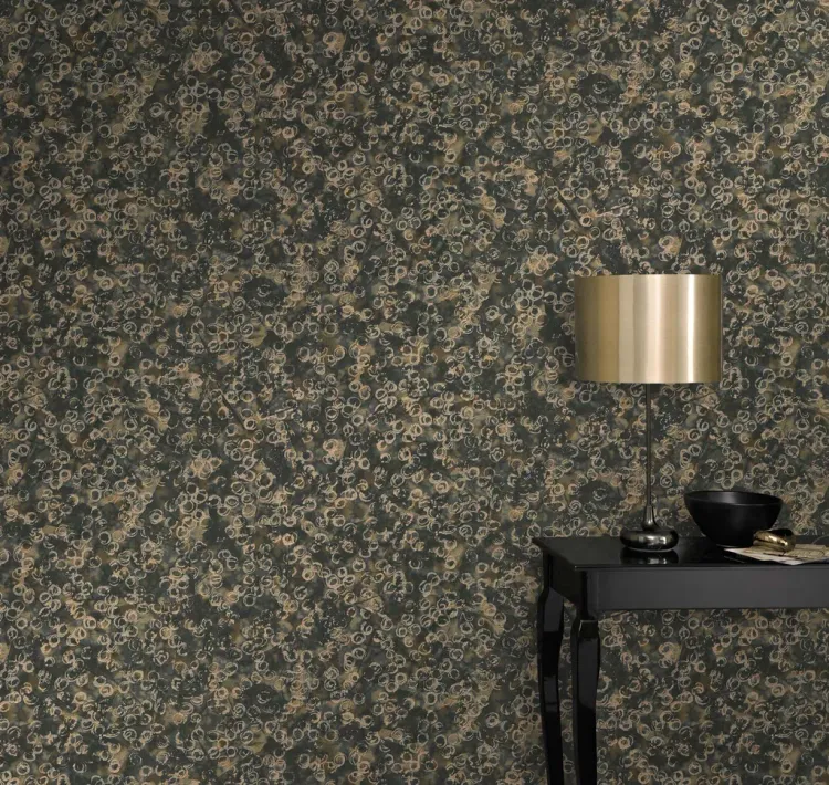 Elle 3 - Parato astratto texture cerchi concentrici moderni in 3 colori