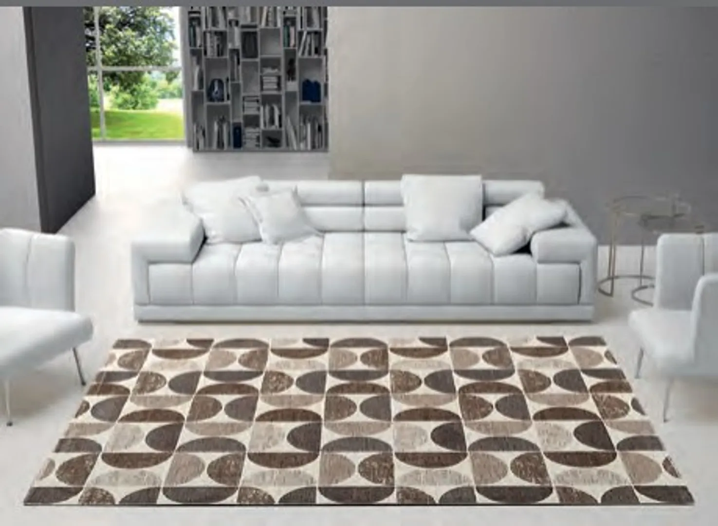 Tappeto geometrico Double collection 