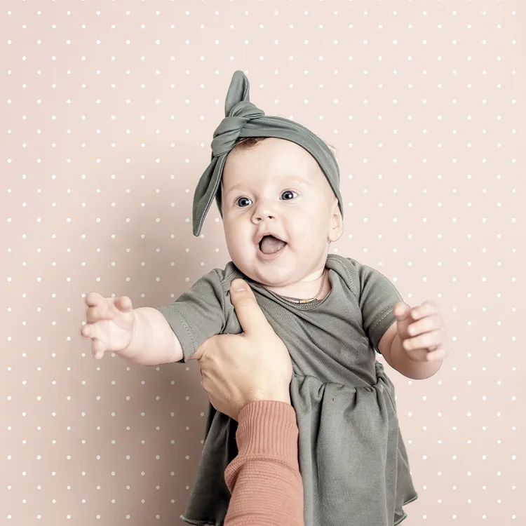 Happy - Parato piccoli pois vari colori per cameretta bambini
