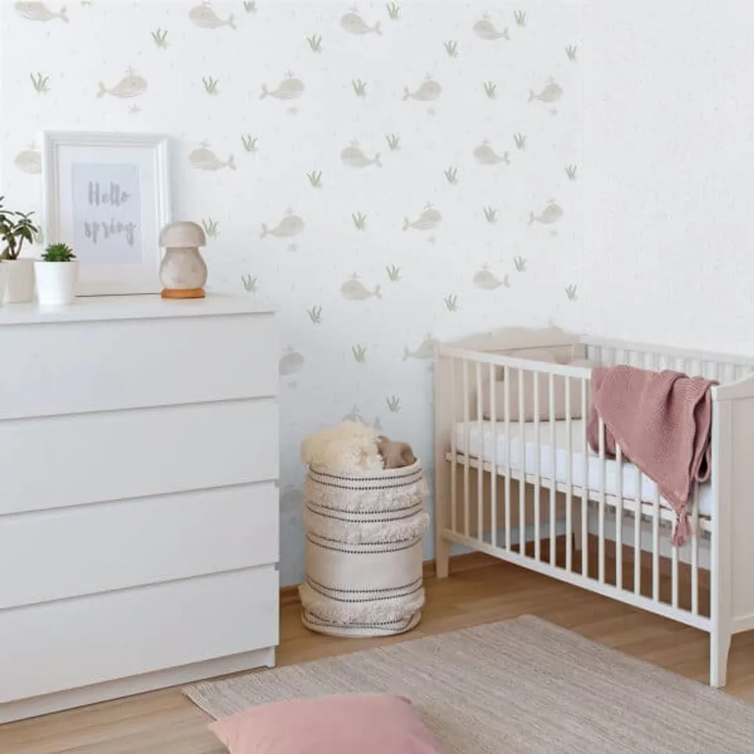 Enzo -  Carta da parato pois acquarellati varie colorazioni, camere bambini