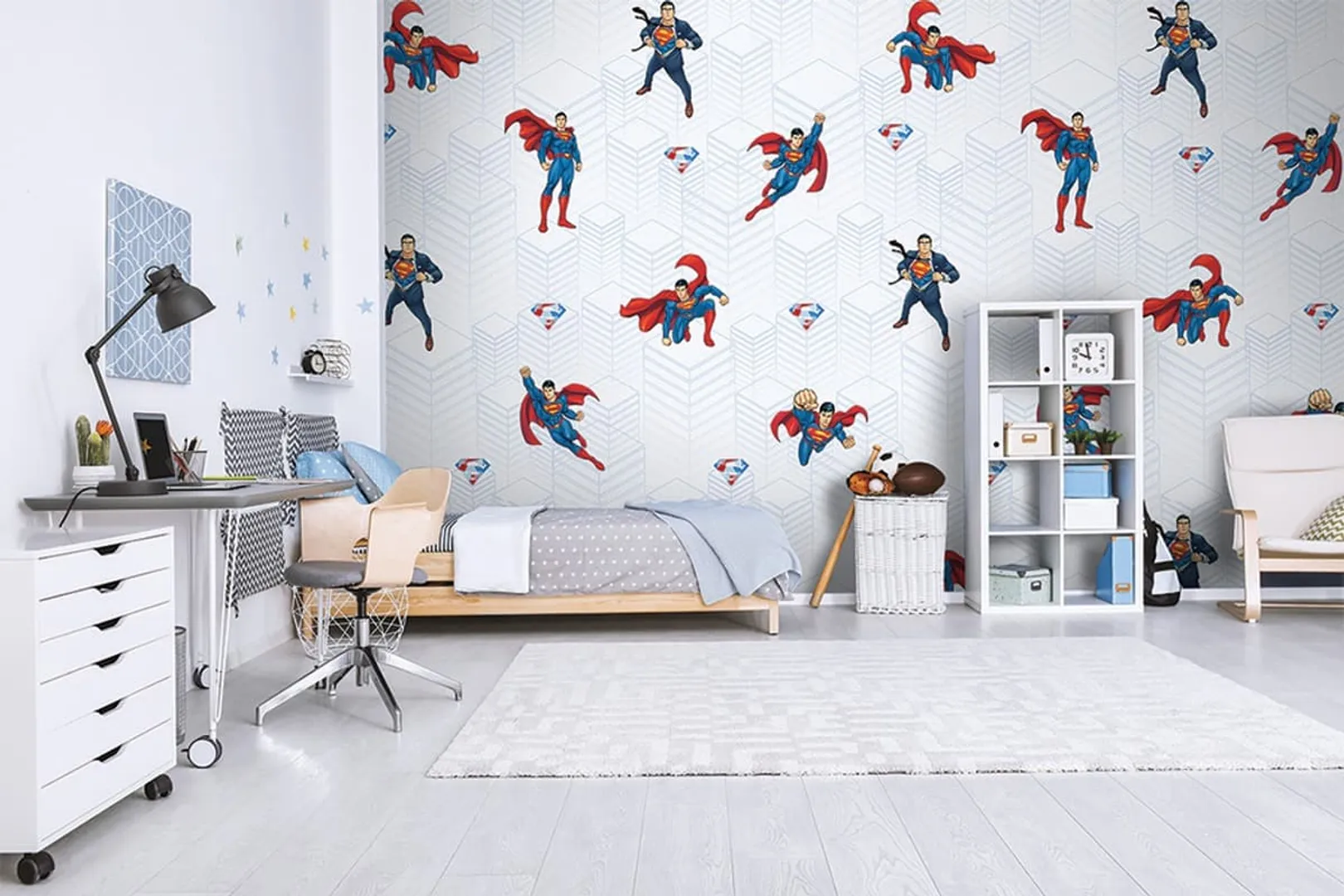 Ada Kids Murals - Superman stampa su parato per camera ragazzi in varie dimensioni