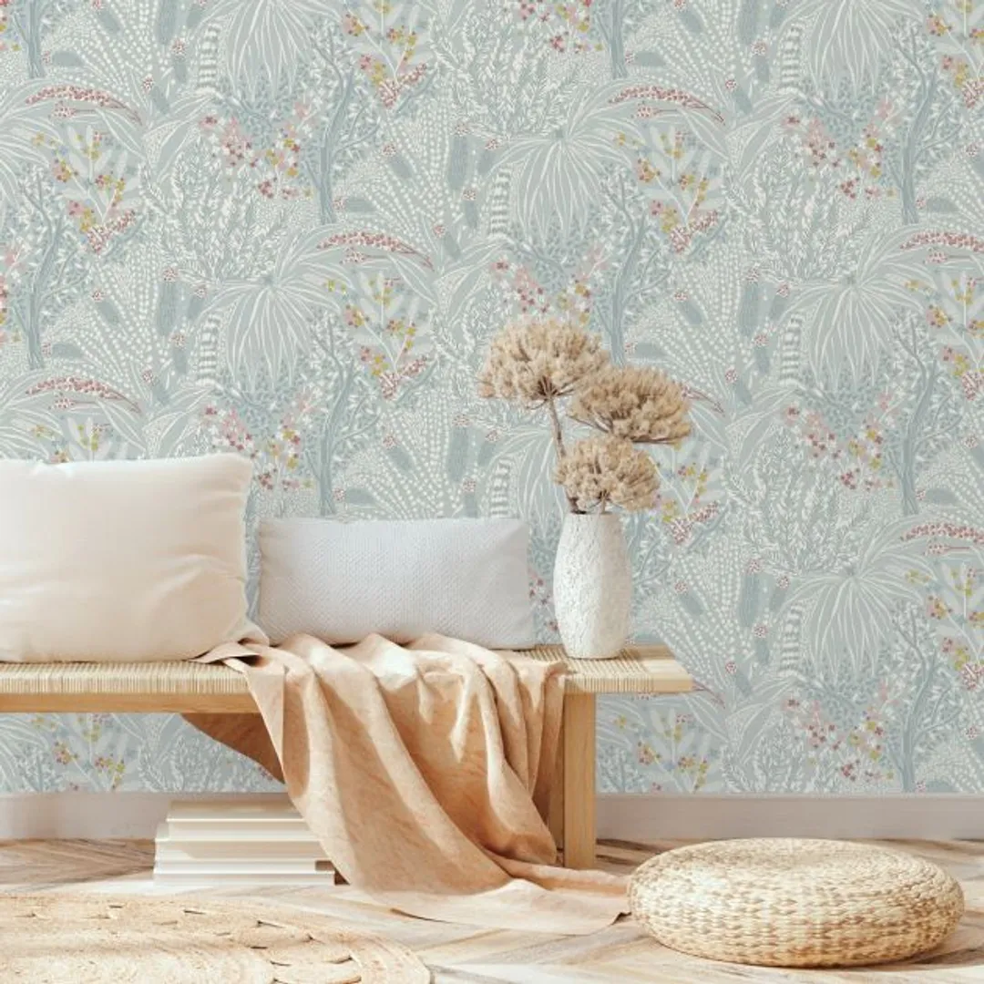 Sejours e Chambres - Carta da parato floreale stilizzato in due colorazioni