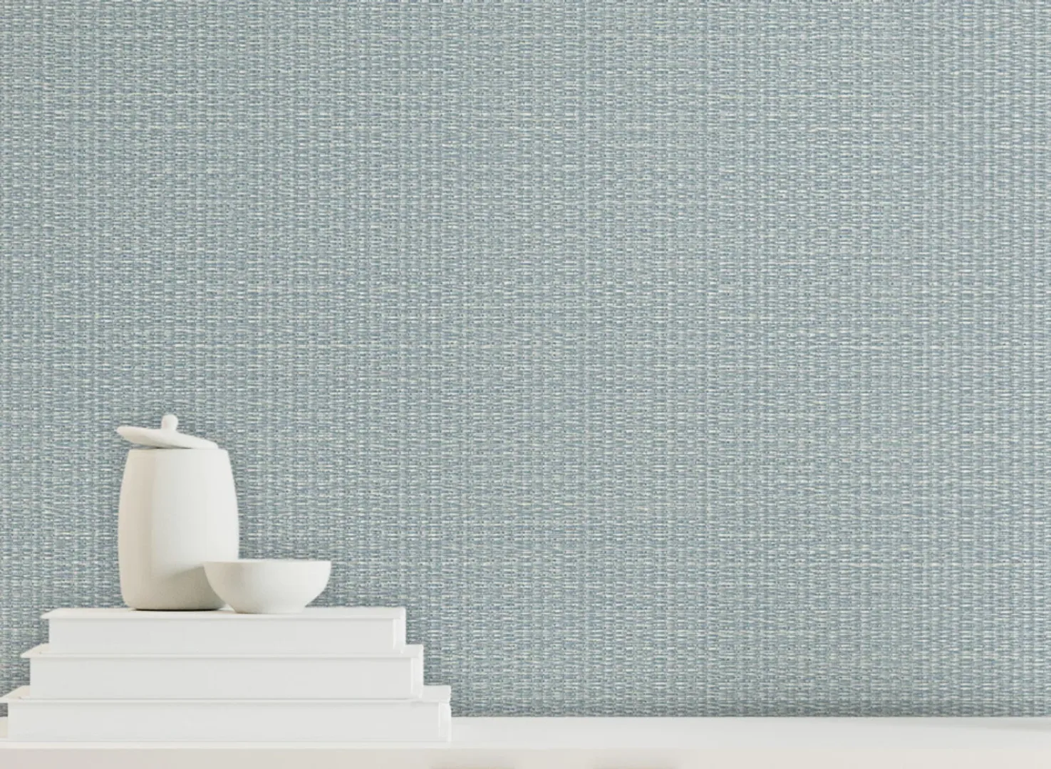 Home 3 - Carta parati in tinta unita a rilievo effetto fibra vegetale. Vari colori