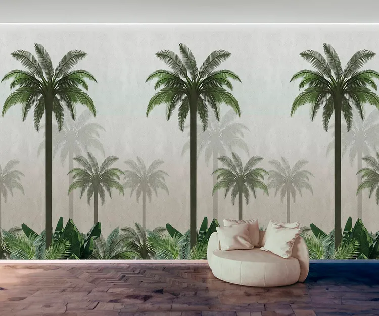 Wonderwall vol1 - Pannello in carta da parato tropicale, dimensioni L188cm x H300cm ripetibile
