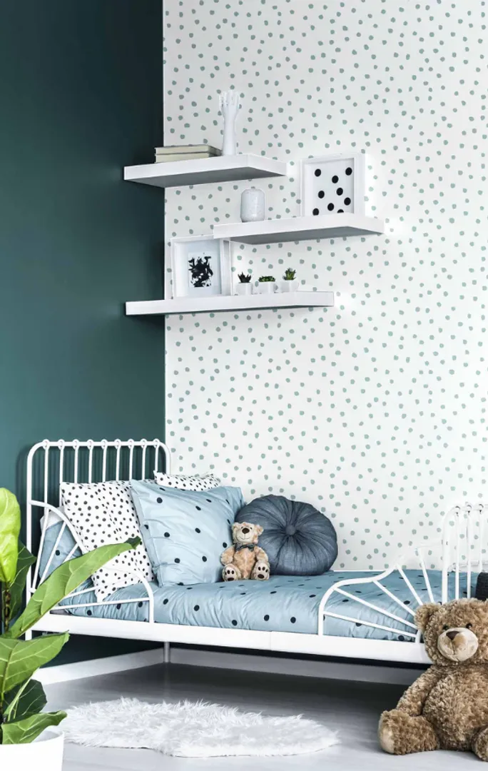 MiniMe - Parato a pois in varie referenze di colore per camerette bambini