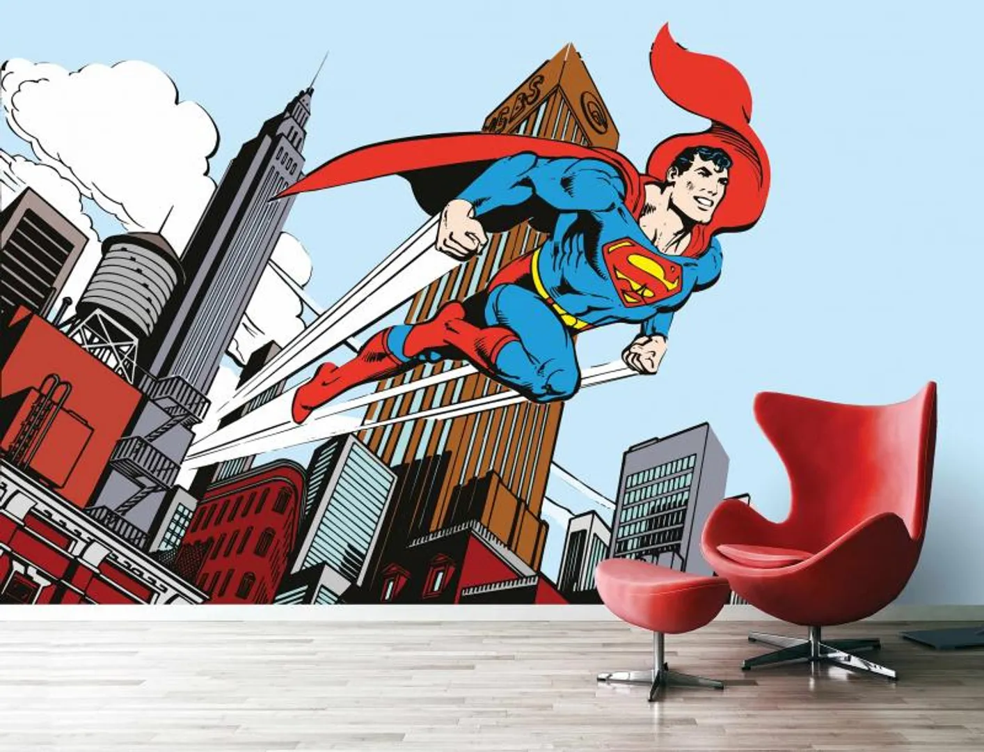 Ada Kids Murals - Poster Superman per cameretta ragazzo, varie dimensioni