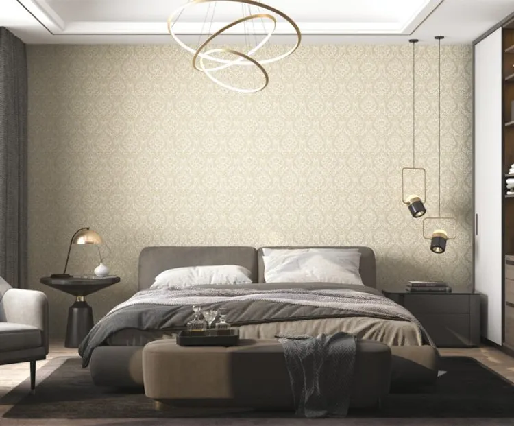 Outlet Mini Classic - Parato damascato brillantinato in stock. Pz 2