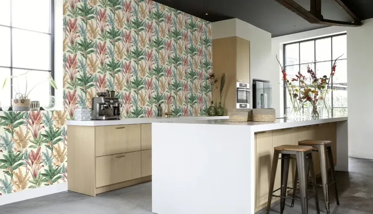 Alida - Parati tropicali per ambienti contemporanei moderni, marca Ideco