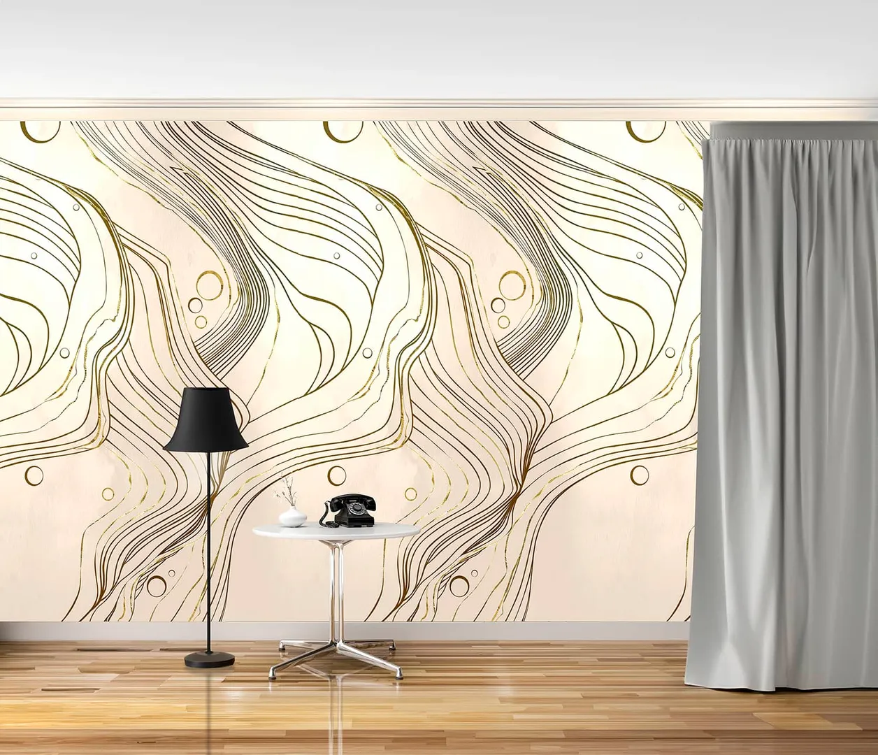 Wonderwall vol1 -  Pannello in carta da parato astratto in due colorazioni, dimensioni L188cm x H300cm ripetibile