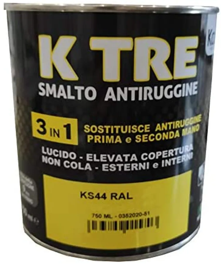 k tre - vernice per ferro comprensivo di antiruggine.